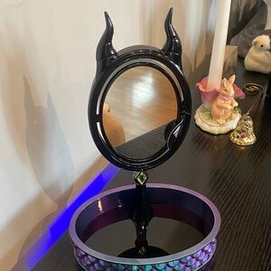 Bath and body works Black Horned Vanity Mirror maleficent